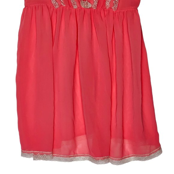 Victoria’s Secret Dream Angels Sheer Babydoll Chemise Pink size S Small - Picture 8 of 13